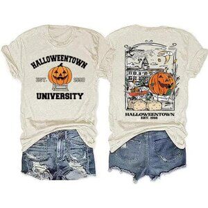 Halloweeentown University Graphic Tee - Funny Fall Pumpkin T-Shirt
